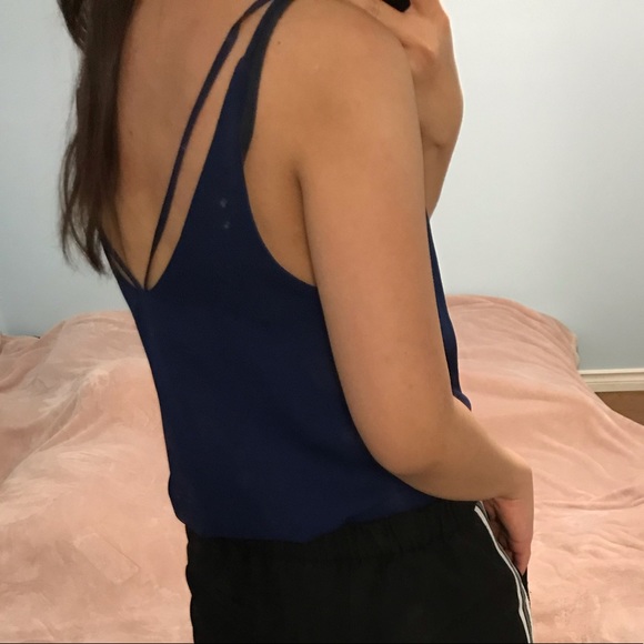 TOPSHOP Navy Camisole - Picture 3 of 5